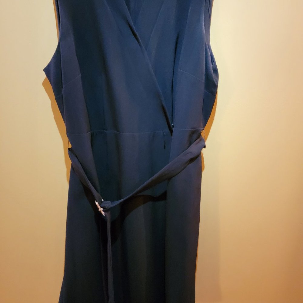 Black wrap dress